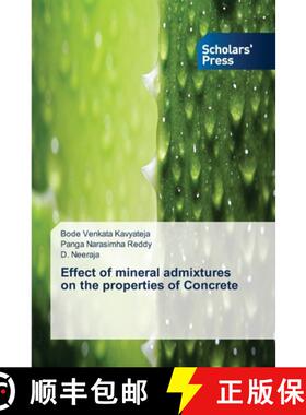 预订 Effect of mineral admixtures on the properties of Concrete [9786138828679]
