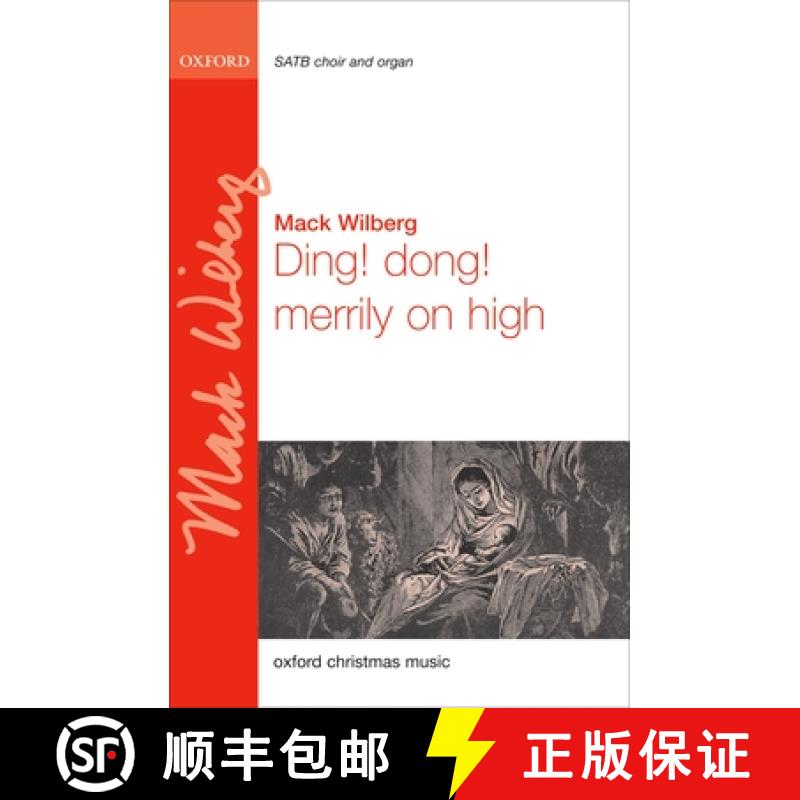 【3-4周达】Ding! Dong! Merrily on High: SATB Vocal Score (Organ Version) [9780193804869]