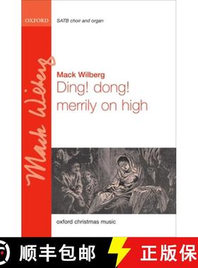 【3-4周达】Ding! Dong! Merrily on High: SATB Vocal Score (Organ Version) [9780193804869]
