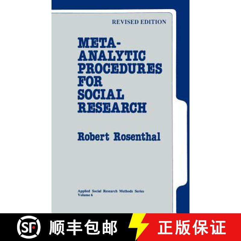 【3-4周达】Meta-Analytic Procedures for Social Research [9780803942462]