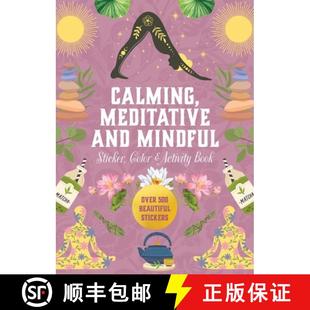 Mindful 500 Sticker and Calming Beautiful Over Color Stickers Activity Meditative Book 4周达 9780785846291