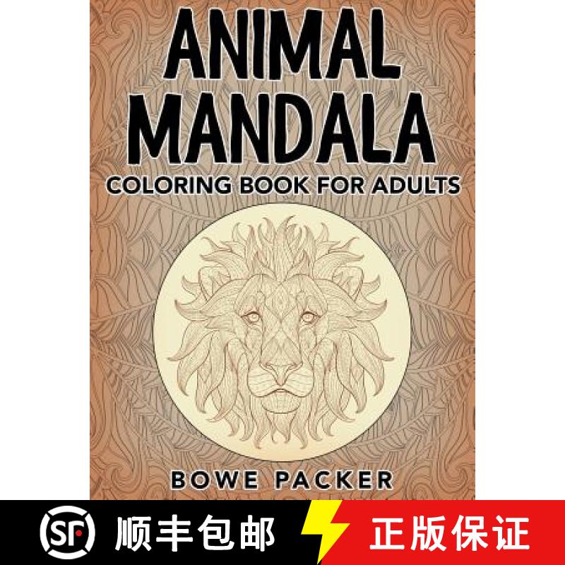 【3-4周达】Animal Mandala: Coloring Book for Adults [9781682121832]