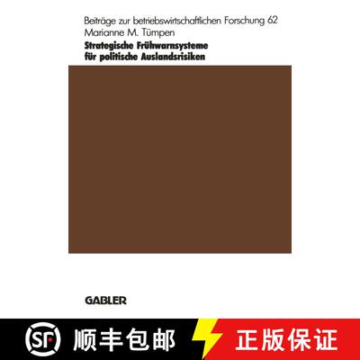 【3-4周达】Strategische Frühwarnsysteme für politische Auslandsrisiken [9783409131087]