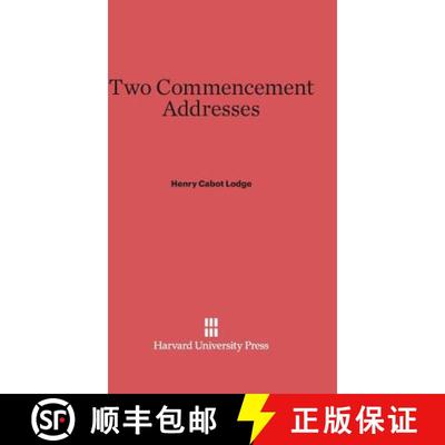 【3-4周达】Two Commencement Addresses [9780674336636]