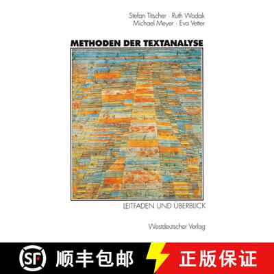 【3-4周达】Methoden der Textanalyse: Leitfaden und Überblick [9783531130347]