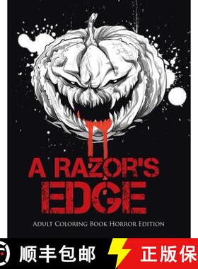 【3-4周达】A Razor's Edge : Adult Coloring Book Horror Edition [9780228204473]