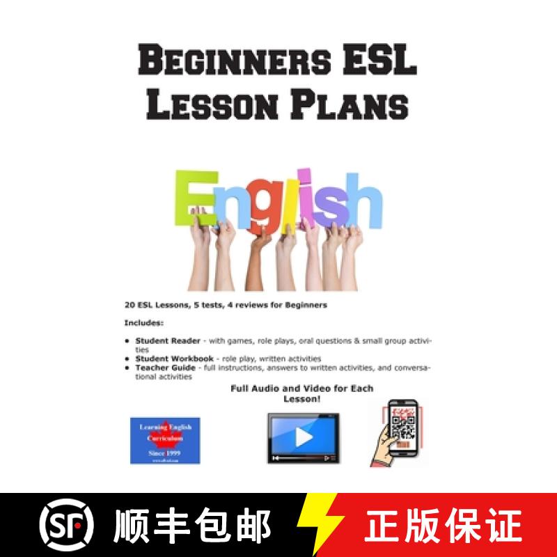 【2-3周达】Beginners ESL Lesson Plans [9781772454109]