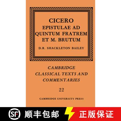 【3-4周达】Cicero: Epistulae ad Quintum Fratrem et M. Brutum: - Cicero: Epistulae ad Quintum Fratrem ... [9780521607001]