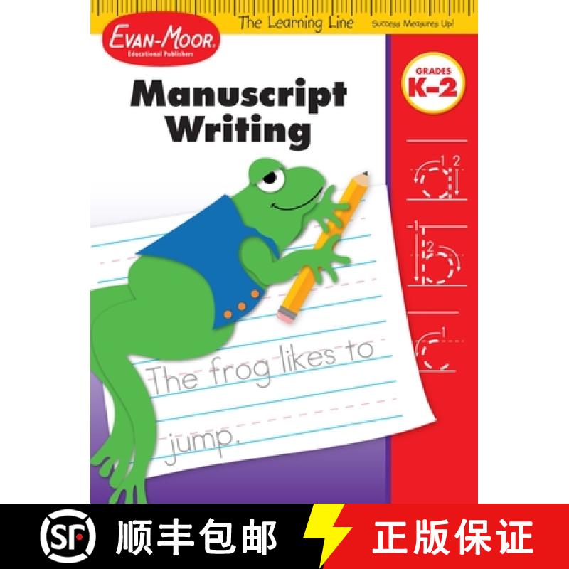 【3-4周达】学习起跑线 基础书写练习 幼园大班至二年级 The Learning Line Manuscript Writing Grades K-2 [9781596731851]