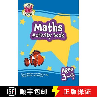 【3-4周达】New Maths Activity Book for Ages 3-4 (Preschool): perfect for learning at home [9781789086058]