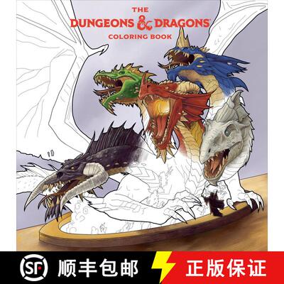 【3-4周达】The Dungeons & Dragons Coloring Book: 80 Adventurous Line Drawings [9781984862198]