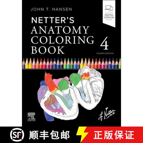 【3-4周达】Netter's Anatomy Coloring Book [9780443287787]