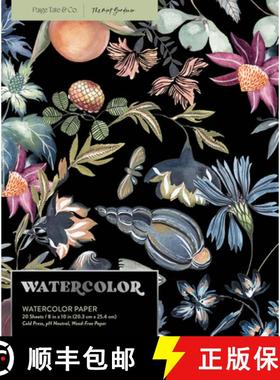 【3-4周达】Watercolor Notepad: 20 Sheets / 40 Pages of Watercolor Paper, 8x10 In, 200 Gsm, (Bleed-Pro... [9781958803615]