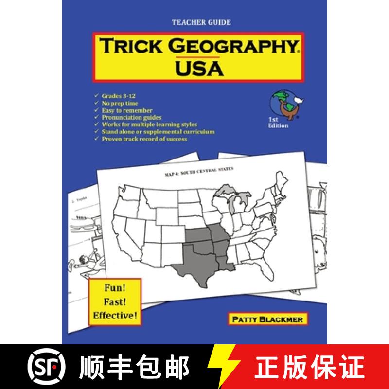 【3-4周达】Trick Geography: USA--Teacher Guide: Making things what they're not so you remember what t... [9780692705025]