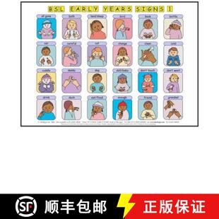 【3-4周达】Let's Sign BSL Early Years & Baby Signs: Poster/Mats A3 Set of 2 (British Sign Language) [9780954238445]