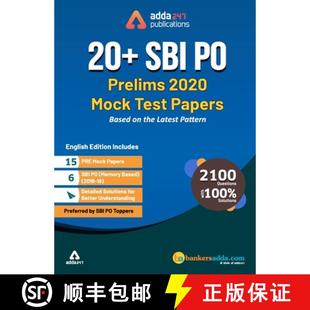 Adda247 9788194443100 Edition Mocks 4周达 Papers SBI Printed 2020 English Prelims