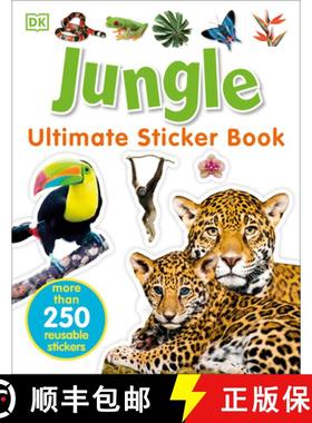 【3-4周达】Ultimate Sticker Book: Jungle: More Than 250 Reusable Stickers [9781465456946]