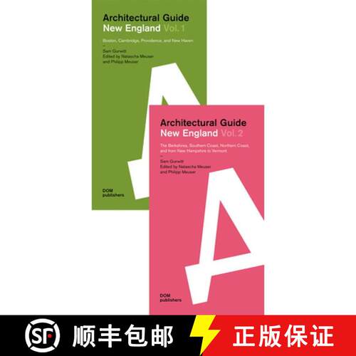 【3-4周达】New England Architectural Guide: Vol.1: Boston, Cambridge, Providence, and New Haven; Vol.... [9783869228990]