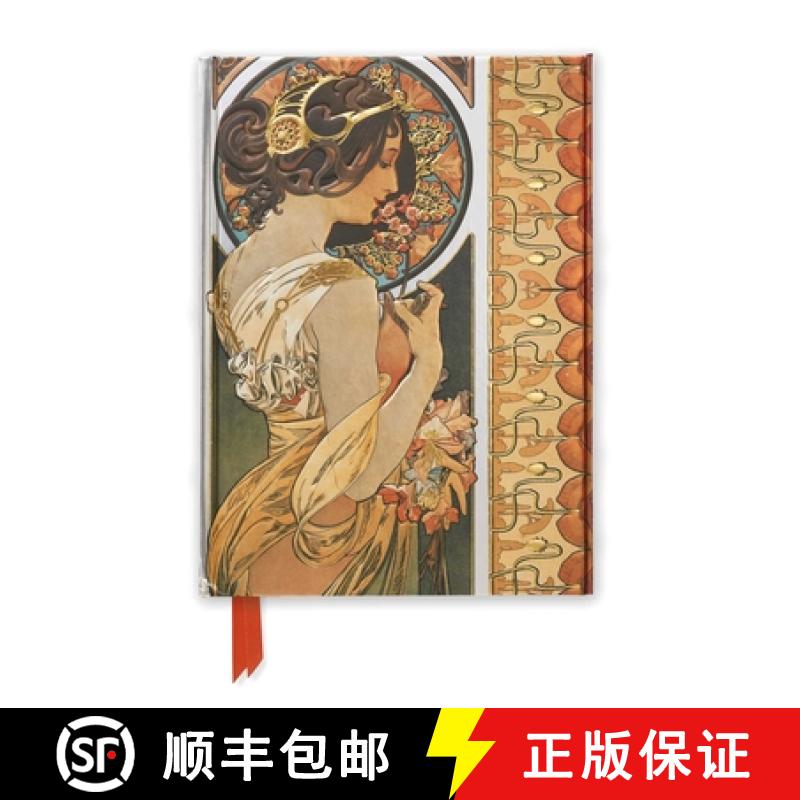 【3-4周达】Mucha: Cowslip and Documents Decoratifs (Foiled Journal) [9781783611874]