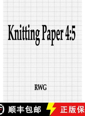 【3-4周达】Knitting Paper 4: 5: 200 Pages 8.5 X 11 [9781087806594]