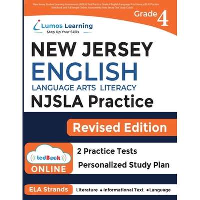 【4周达】New Jersey Student Learning Assessments (NJSLA) Test Practice: Grade 4 English Language Arts... [9781088003510]