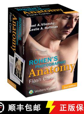 【3-4周达】Rohen's Photographic Anatomy Flash Cards [9781451194500]