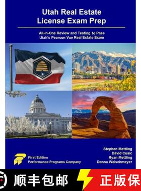 【3-4周达】Utah Real Estate License Exam Prep: All-in-One Review and Testing to Pass Utah's Pearson V... [9781955919517]