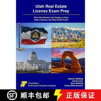 【3-4周达】Utah Real Estate License Exam Prep: All-in-One Review and Testing to Pass Utah's Pearson V... [9781955919517]