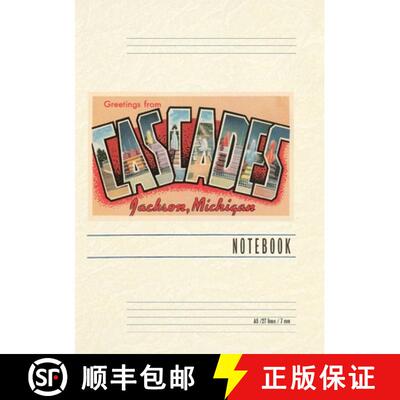 【3-4周达】Vintage Lined Notebook Greetings from Cascades, Jackson [9798385425143]