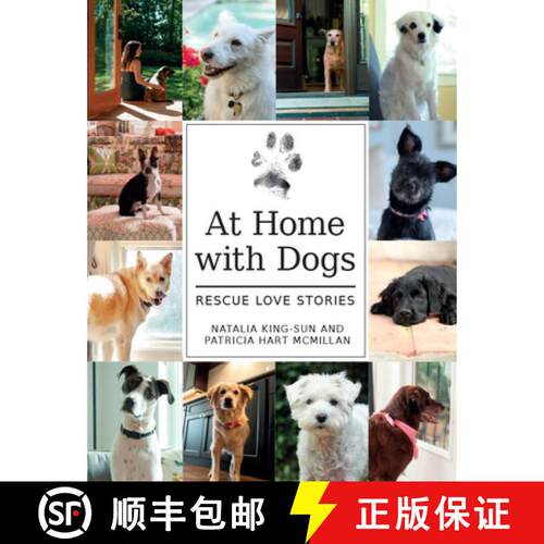 【3-4周达】精装 At Home with Dogs: Rescue Love Stories: Rescue Love Stories [9780764360466]