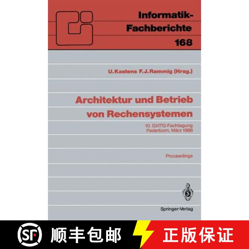 【3-4周达】Architektur Und Betrieb Von Rechensystemen: 10. Gi/Itg-Fachtagung Paderborn, 9.-11. März ... [9783540189947]