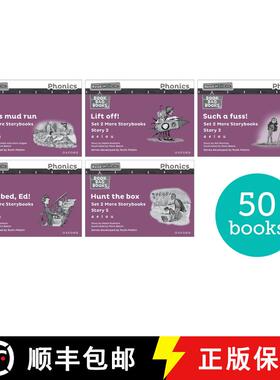 【3-4周达】Read Write Inc. Phonics: Purple Set 2 More Black & White Storybooks (Pack of 50) [9781382047753]