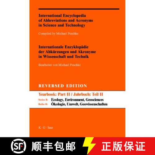 【3-4周达】精装 International Encyclopedia of Abbreviations and Acronyms in Science and Technology: -... [9783598235139]