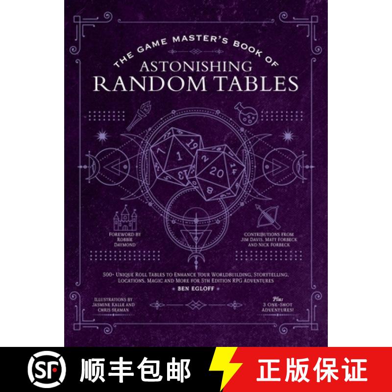 【3-4周达】The Game Master's Book of Astonishing Random Tables: 300+ Unique Roll Tables to Enhance Yo... [9781956403251]