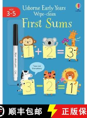 【3-4周达】Early Years Wipe-Clean First Sums [9781474986700]