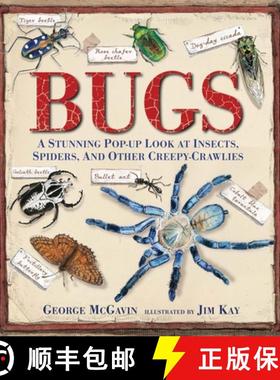 【3-4周达】Bugs: A Stunning Pop-Up Look at Insects, Spiders, and Other Creepy-Crawlies [9780763667627]
