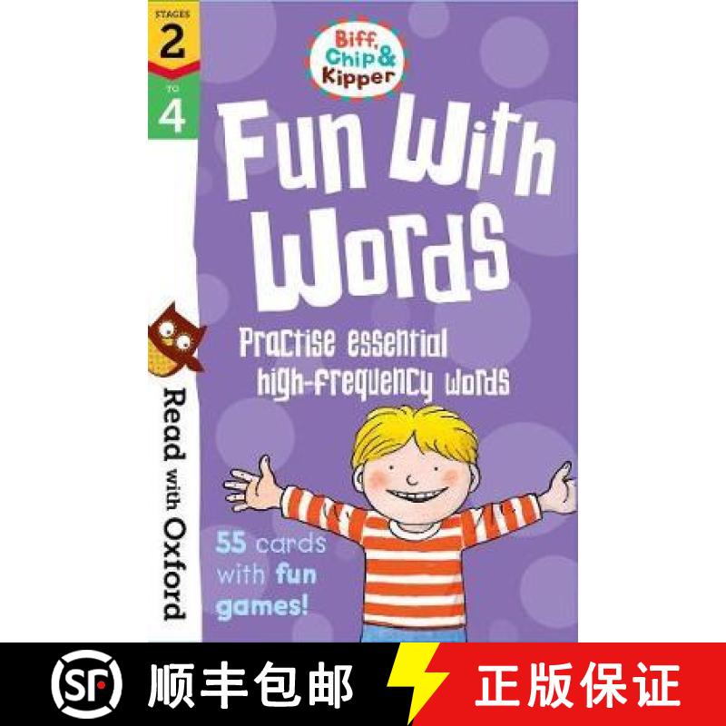 【3-4周达】Read with Oxford: Stages 2-4: Biff, Chip and Kipper: Fun With Words Flashcards [9780192764362]
