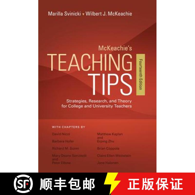 【2-3周达】McKeachie's Teaching Tips: Strategies, Research, and Theory for College and University Tea... [9781133936794]