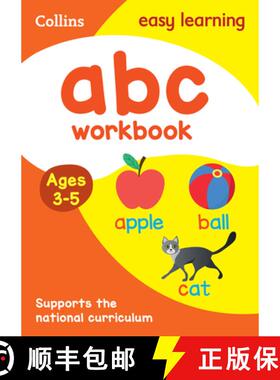 【3-4周达】ABC Workbook Ages 3-5: Prepare for Preschool with Easy Home Learning [9780008151515]