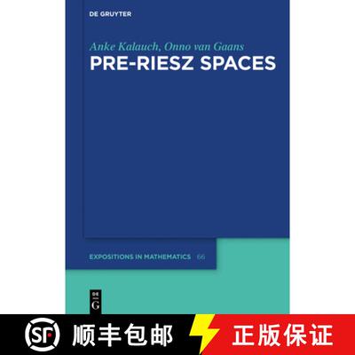 【3-4周达】Pre-Riesz Spaces [9783110475395]