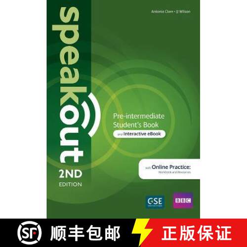 【3-4周达】Speakout 2ed Pre-intermediate Student’s Book & Interactive eBook with MyEnglishLab & Digi... [9781292394633]