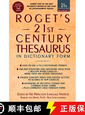 【3-4周达】Roget's 21st Century Thesaurus: Updated and Expanded 3rd Edition, in Dictionary Form [9780385338950]