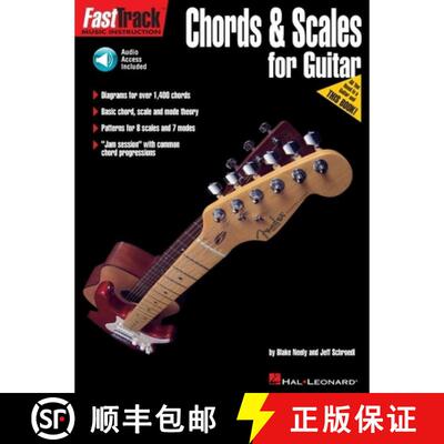【3-4周达】Fasttrack Guitar Method - Chords & Scales Book/Online Audio [9780793574179]
