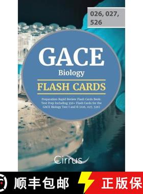 【3-4周达】GACE Biology Preparation Rapid Review Flash Cards Book: Test Prep Including 350+ Flash Car... [9781635301731]