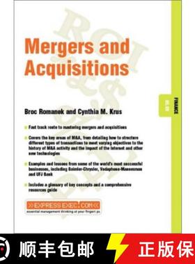【3-4周达】Mergers And Acquisitions - Finance 05.09 [Wiley经管] [9781841123394]