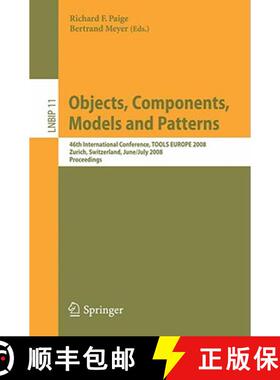 【3-4周达】Objects, Components, Models and Patterns: 46th International Conference, Tools Europe 2008... [9783540698234]