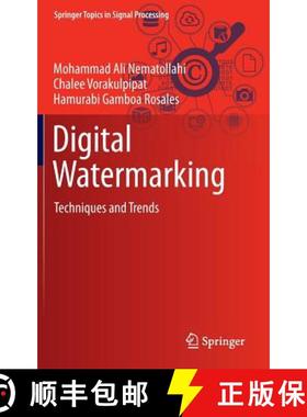 【3-4周达】Digital Watermarking : Techniques and Trends [9789811020940]