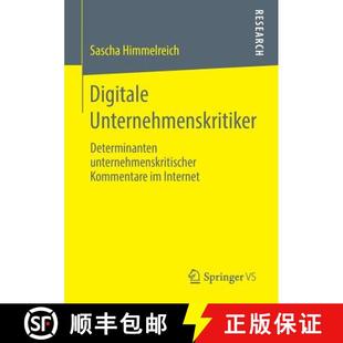unternehmenskritischer 9783658267469 4周达 Internet Kommentare Determinanten Unternehmenskritiker Digitale