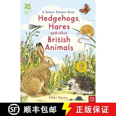 【3-4周达】National Trust: Hedgehogs, Hares and Other British Animals [9780857636508]