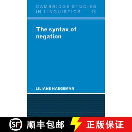 【3-4周达】Syntax of Negation: - The Syntax of Negation [9780521023481]